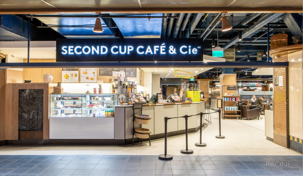 Photographe commercial Montréal Gare Centrale Second Cup Café