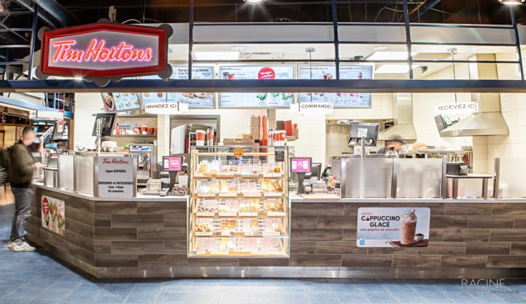 Photographe commercial, centre d'achat Gare Centrale Montréal Tim Hortons